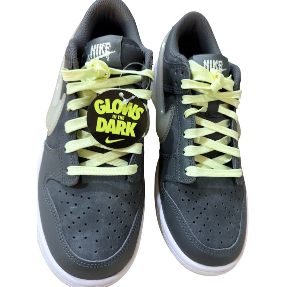 Nike Dunk Low GS Halloween Glow in the Dark Iron Grey Lime Ice 6Y HQ3569-068